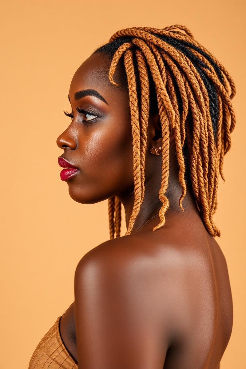 Locs blond miel