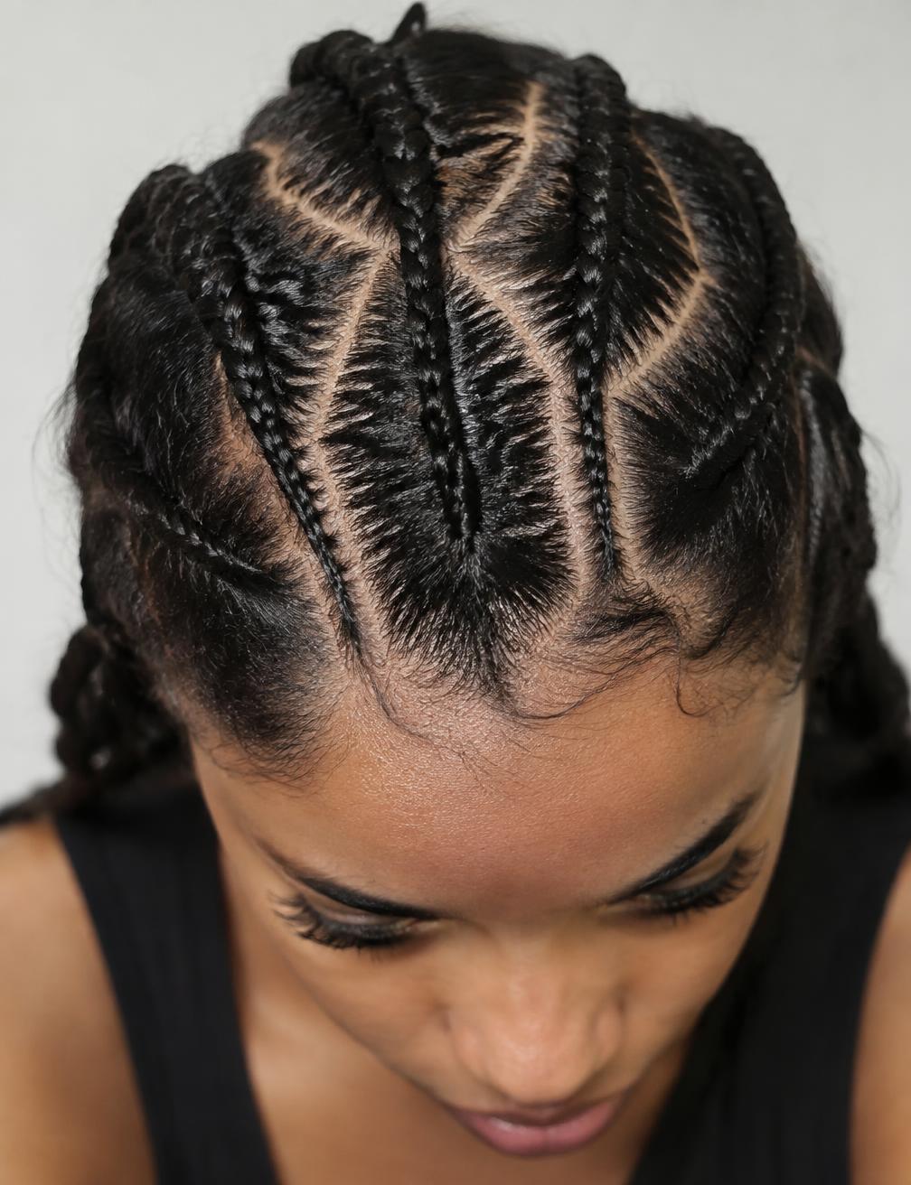 Cornrows géométriques